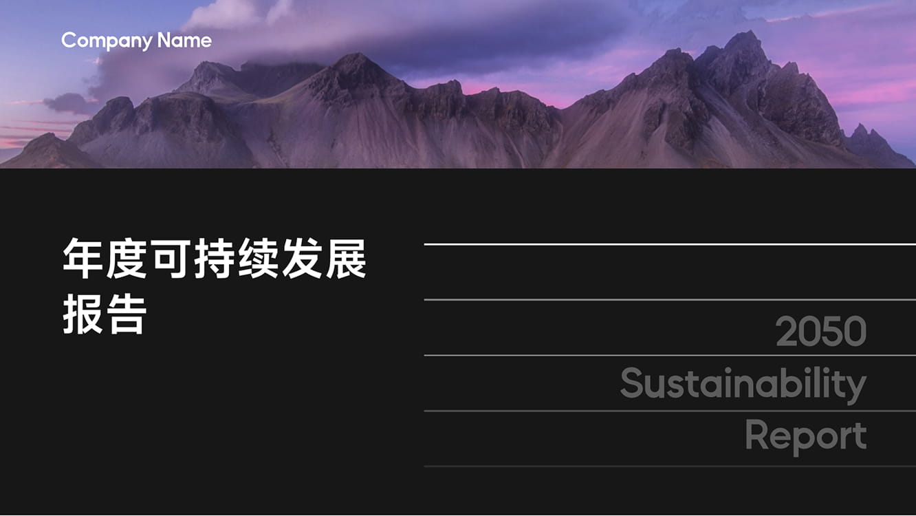 可持续发展报告模板