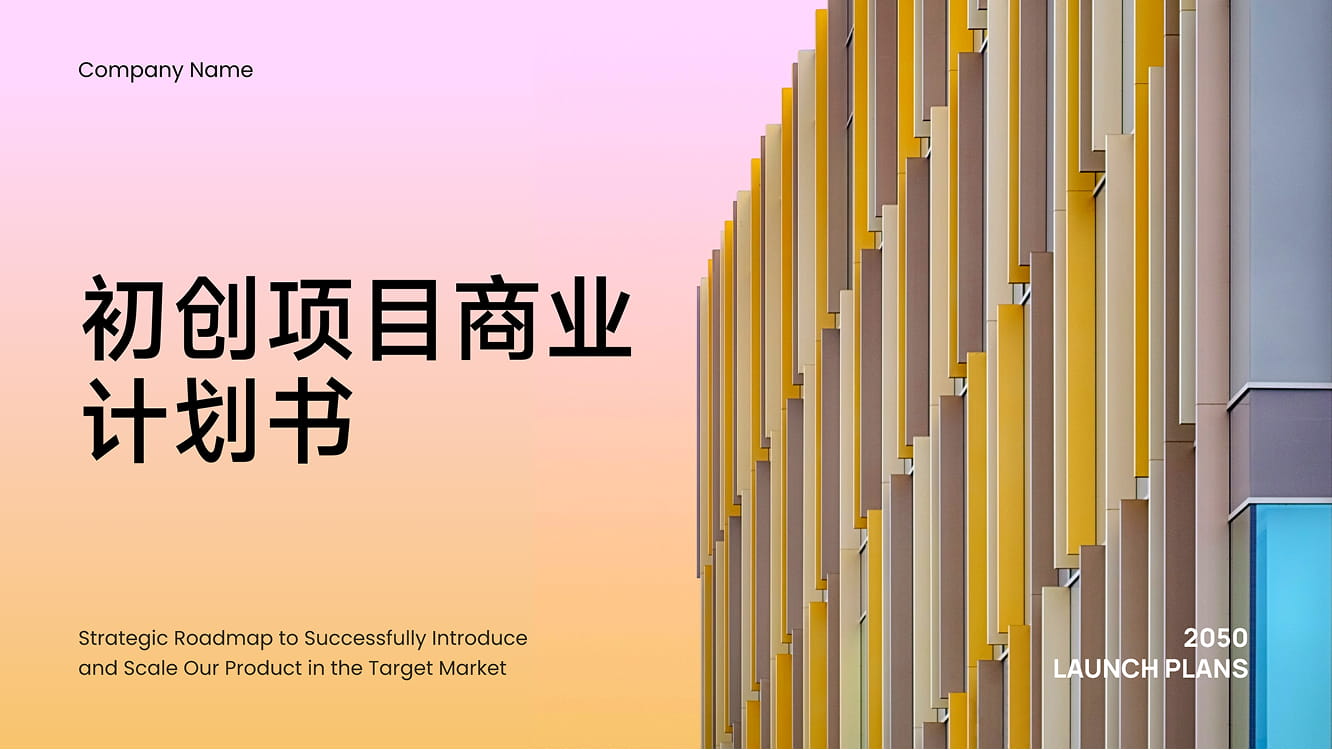 项目商业计划书模板